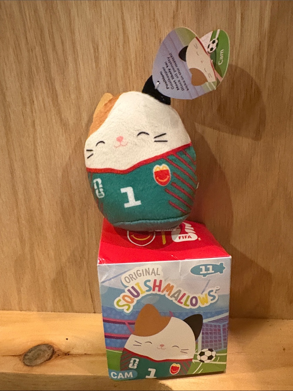 McDonald’s Squishmallows FIFA World Cup - Cam Cat Plush NWT